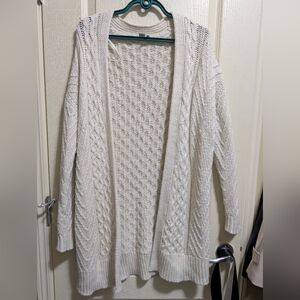Twik Cream Open-Front Cardigan